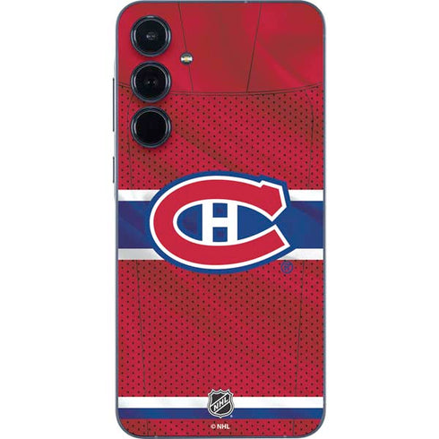NHL Montreal Canadiens Home Jersey Galaxy A35 5G Skin